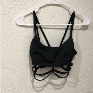 Black sports bra